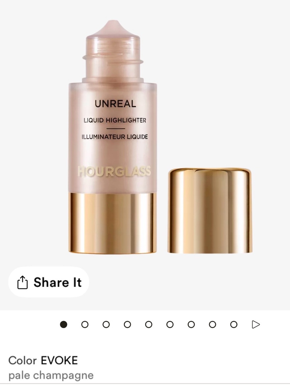 Hourglass Unreal Liquid Highlighter — Pale Champagne Glow